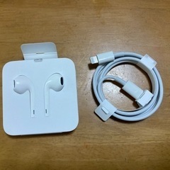 iPhone用　USB-Cケーブルとイヤホン