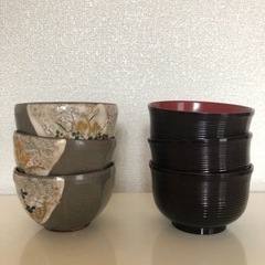 お茶碗、お味噌汁用お椀