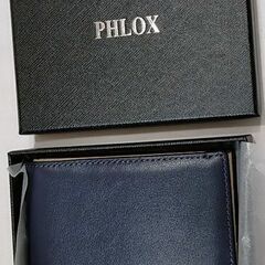 新品！PHLOX メンズ ２つ折り ボックス型小銭入れ付き財布 ...