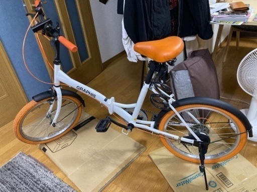 【価格変更しました】折りたたみ自転車　6段変速　ライト付き