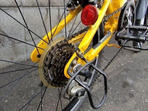 ☆HUMMER 折りたたみ自転車 6段変速 20インチ ハマー イエロー 黄色 札幌 北20条店