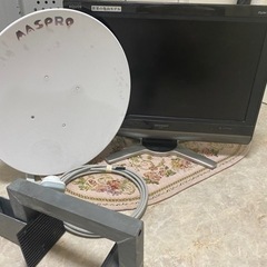値下げSHARPテレビ&BSアンテナセット