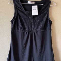 新品　ブラック　タンクトップ