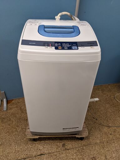 HITACHI 洗濯機　5㎏ ヨゴレをしっかり落とす　2ステップウォッシュ　洗濯機 2013年製 NW-5MR