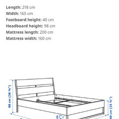 キングサイズ（2人用）、IKEAマットレス・ベットフレームセット_いいベットをお探しの方にオススメします