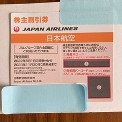 【ネット決済・配送可】JAL 日本航空 株主優待割引券x1枚 (...