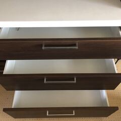 NITORI 食器棚 ウッド キッチンボード ブラウン系 ニトリ