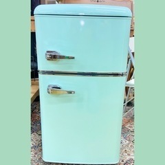 ノンフロン冷凍冷蔵庫】 81L PRR-082D♡レトロ冷蔵庫