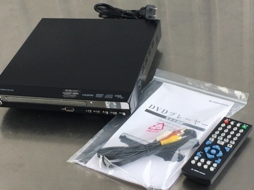 グリーンハウス◇DVDプレイヤー◇再生専用◇ブラック◇GH-DVP1HC-BK◇K8