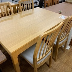 伸縮テーブル ダイニング5点セット【店頭取引限定】【中古品】早い者 