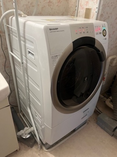 値下げしました。SHARP 7.0kgドラム式洗濯乾燥機 ES-S70-WL 2016年製