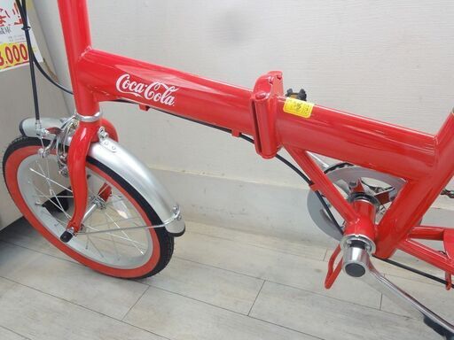 Coca Colaコカ・コーラロゴの折りたたみ自転車