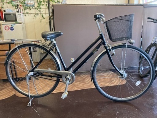 LEDオートライト】27インチ 3段変速 自転車 ブラック