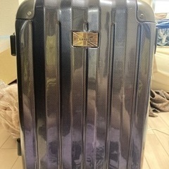 CANGOL スーツケース　メタリックダークグレー　ユニオンロゴ