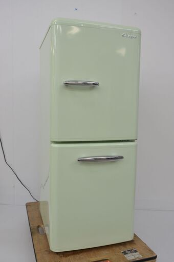エディオンeangle レトロ冷蔵庫 一人暮らし 単身冷蔵庫 ミントグリーン 