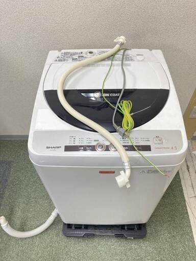 シャープ 4.5kg 全自動洗濯機  （ホワイト系） ES-F45KC-W  洗濯機 縦型 SHARP