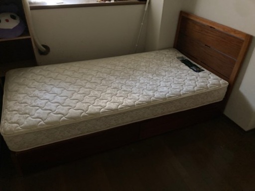 大塚家具シングルベッド　フェンスC マッドレス付き