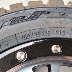 165/65R15アルミ・ナット付き TOYO オープンカントリー タフトに 