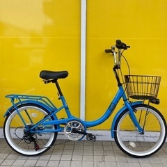 ☆良品 20インチ 6段変速 自転車 オートライト 一般自転車 シティサイクル