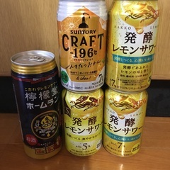 完売★500ml缶有り酎ハイ・チューハイ　5本セット　①