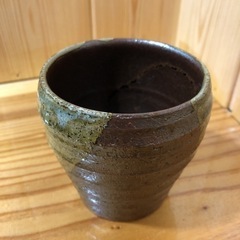草案　萬宝窯　焼酎カップ(茶)5個セット