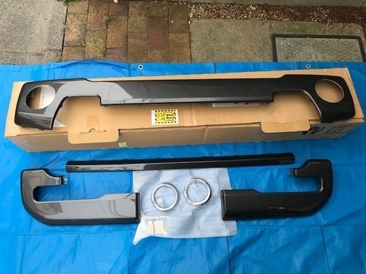 ハスラー　バンパーガーニッシュセット　ガンメタ　MR52S MR92S
