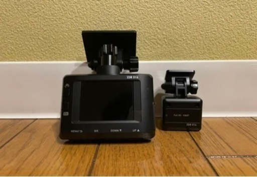 美品　COMTEC コムテック  前後カメラ　安全運転支援機能付　ZDR016