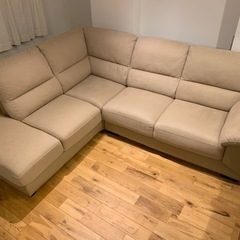 ニトリ　右カウチソファー　ベージュ　【7月末まで】