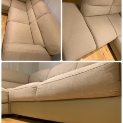 ニトリ　右カウチソファー　ベージュ　【7月末まで】