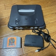 Nintendo64本体、電源アダプタ、マリオパーティ3
