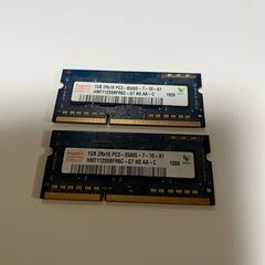 PC3-8500　1GB×2　PCメモリ