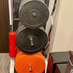 手渡し限定※東京都港区】パワーラック一式 可変式ダンベル プレート160KG