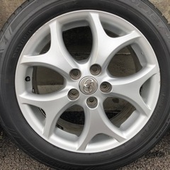 バリ山 8部山以上　18年製50エスティマ　純正ホイール　4本　215/55/R17  7j+50  PCD114.3