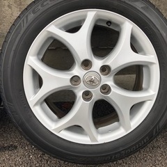 バリ山 8部山以上　18年製50エスティマ　純正ホイール　4本　215/55/R17  7j+50  PCD114.3