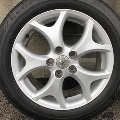 バリ山 8部山以上　18年製50エスティマ　純正ホイール　4本　215/55/R17  7j+50  PCD114.3