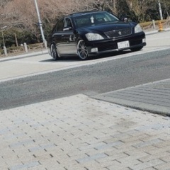クラウン 革シート 車検あり ハーフエアロ 純正サス純正アルミ