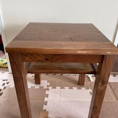 （無料）（無印良品）木製サイドテーブルベンチ／板座／オーク材 幅...