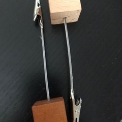 クリップ　木製　カードスタンド　メモスタンド