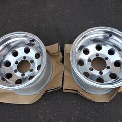 ★15×10J★2本★139.7/6H★ET-45★【15インチ】 ★MADE IN USA★ ミッキートンプソン風★中古アルミホイール★札幌★