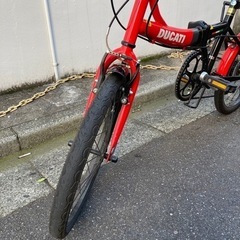 希少　DUCATI ドゥカティ  20型折畳み 自転車　レッド