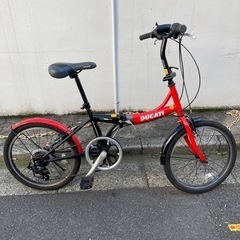 希少　DUCATI ドゥカティ  20型折畳み 自転車　レッド
