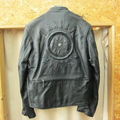 Harley Davidson ウィリーG ホイール レザージャケット サイズM 古着 Harley Davidson ウィリーG ホイール レザージャケット サイズM 古着
