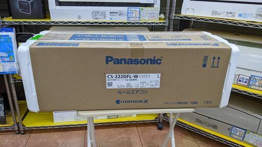 新品・未開封品 Panasonic 2.2kwルームエアコン CS-222DFL 2022年製 パナソニック 3661