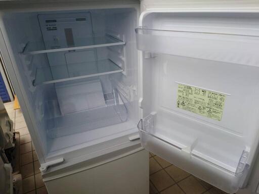 ☆【シャープ】2ドア冷蔵庫 137L 2016年製［SJ-14E3-KW］【3ヶ月保証付