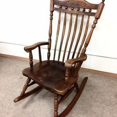 ◆アンティーク◆ ロッキングチェア 木製 リラックスチェア 揺すり椅子 安らぎ