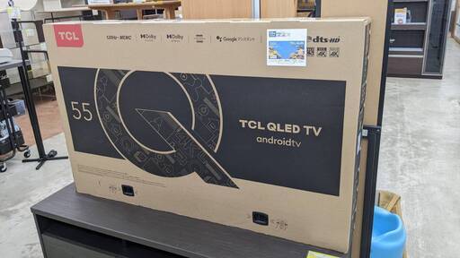 値下げ致しました4K対応 TCL 55型液晶テレビ 55C728 2021年発売モデル!!未開封品 3607