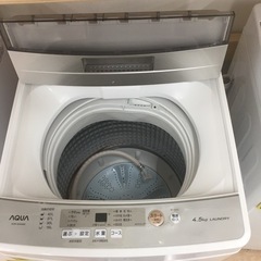 店舗引き取りのみ】動作確認、清掃済み‼️ AQUA AQW-S45H 4.5kg 全 