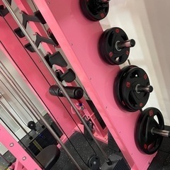 分解済み！豪華！ピンク色トレーニングマシン （ベンチプレス・懸垂・パワーラック） 