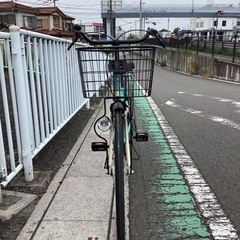 【中古自転車】26インチ　(クリーム／水色／黒) 