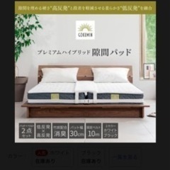 【ネット決済・配送可】GOKUMINすきまパッド ベッド マット...